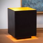 Guld bordslampa modern, Suzy, med brytare