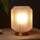 Guld bordslampa klassisk, Sueno, med brytare