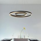 Svart fönsterlampa modern, Triniti, 32W, 3000K LED