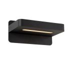 Svart vägglampa modern, Atkin, 5W, 2700K LED, med brytare