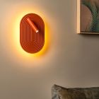 Orange vägglampa modern, Carmino, 12W, 2700K LED, med brytare