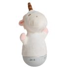 Vit bordslampa barn modern, Dolly, 3W, RGB LED, med brytare