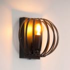 Svart vägglampa modern, Manuela