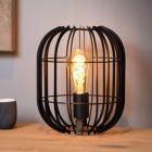 Svart bordslampa modern, Reda, med brytare