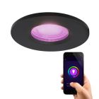 Modern smart infällda spotlight svart, Jule, IP65, 4,5W, RGBW
