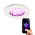 Modern smart infällda spotlight vit, Jule, IP65, 4,5W, RGBW
