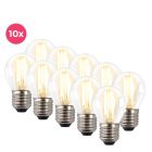 10-pack dimbar Melchis E27 LED-kula, 4w varmvit