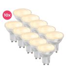 10-pack Dimbar transparent GU10 LED lampa Antonie, 5w, varmvit
