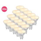 20-pack Dimbar transparent GU10 LED lampa Antonie, 5w, varmvit