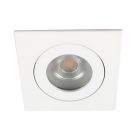 Vit modern infälld spotlight badrum aluminium, Dorx, IP44