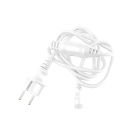 Vit anslutningskabel, 5 ampere, max 600 Watt
