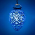 Blå orientalisk fönsterlampa mosaik, Isa