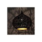 Svart orientalisk fönsterlampa metall, Noah