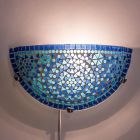 Blå orientalisk vägglampa mosaik, Haja