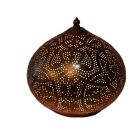 Koppar orientalisk bordslampa filigran, Nour