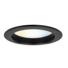 Svart downlight aluminium, Otmar, 12W, white switch LED, IP22