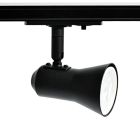 Svart 3-fas skena spotlight Sharita, Pro