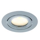 Krom infälld spotlight med 12V transformator, Wimke, 5W, 2700K LED, IP44
