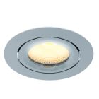 Krom infälld spotlight aluminium, Wimke, 5W, 3000K LED, IP44