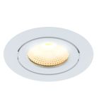 Vit infälld spotlight aluminium, Wimke, 5W, 2700K LED, IP44