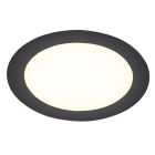 Svart downlight aluminium, Umbriel, 9W, 4000K LED, IP44
