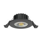 Svart downlight aluminium, Hobie, 6W, white switch LED, IP65
