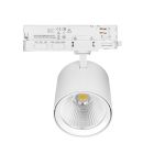Vit trefas skensystem spotlight aluminium, Jeska, 10W/20W/30W, vit LED-strömbrytare