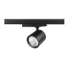 Svart 3 fas spotlight skena aluminium, Jeska, 10W/20W/30W, white switch LED