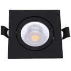 Svart downlight aluminium, Loura, 6W, white switch LED, IP65