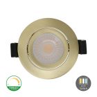 Mässing downlight aluminium, Maite, 7W, white switch LED, IP65