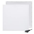 LED-panel 62x62 - 30W - vit strömbrytare - UGR<19 - bakgrundsbelyst