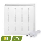 Louvre LED-panel 60x60 - 30W - vit strömbrytare - dimbar - UGR <16