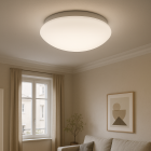 Plast taklampa vit, Sirano