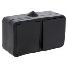 Q-Link Kombinationsuttag och strömbrytare, stänksäker brytare Skyddsjord