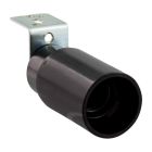 Beslag E14 med vinkelfäste, svart