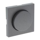Q-Link S-Line centralplatta med knoppdimmer, svart/antracit