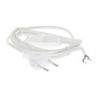 Q-Link anslutningskabel max 1200w 2 x 0,75 mm. 1,8 m vit med strömbrytare