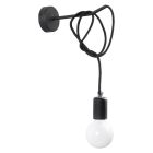 Stål vägglampa svart, Lauraine