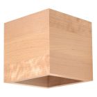 Trä up down vägglampa brun, Andro