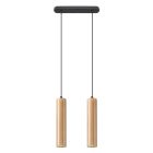 Trä fönsterlampa brun, Francina