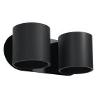 Aluminium up down vägglampa svart, Amely