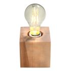 Trä bordslampa brun, Anniko