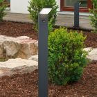 Antracit golvlampa utomhus med rörelsesensor modern, Solana, 9W, 3000K LED, IP54