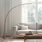 Svart båglampa modern, Libro, 18W, 3000K LED, med brytare