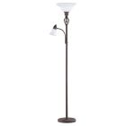 Rostfärgad golvlampa klassisk, Eleonora, med brytare