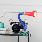 Flerfärgad bordslampa barn plast, Helin, med brytare