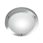 Nickel taklampa badrum glas, Hadleigh, IP44