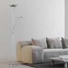 Svart golvlampa modern, Aiden, 20W, 3000K LED, med brytare
