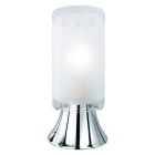 Krom bordslampa glas, Leanne, med brytare