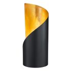 Svart bordslampa modern, Berdine, med brytare